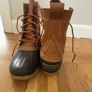 L.L. Bean Leather and Rubber Boots - Tan and Black
